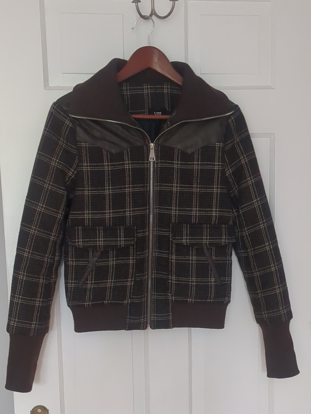 Plaid Bomber Jacket